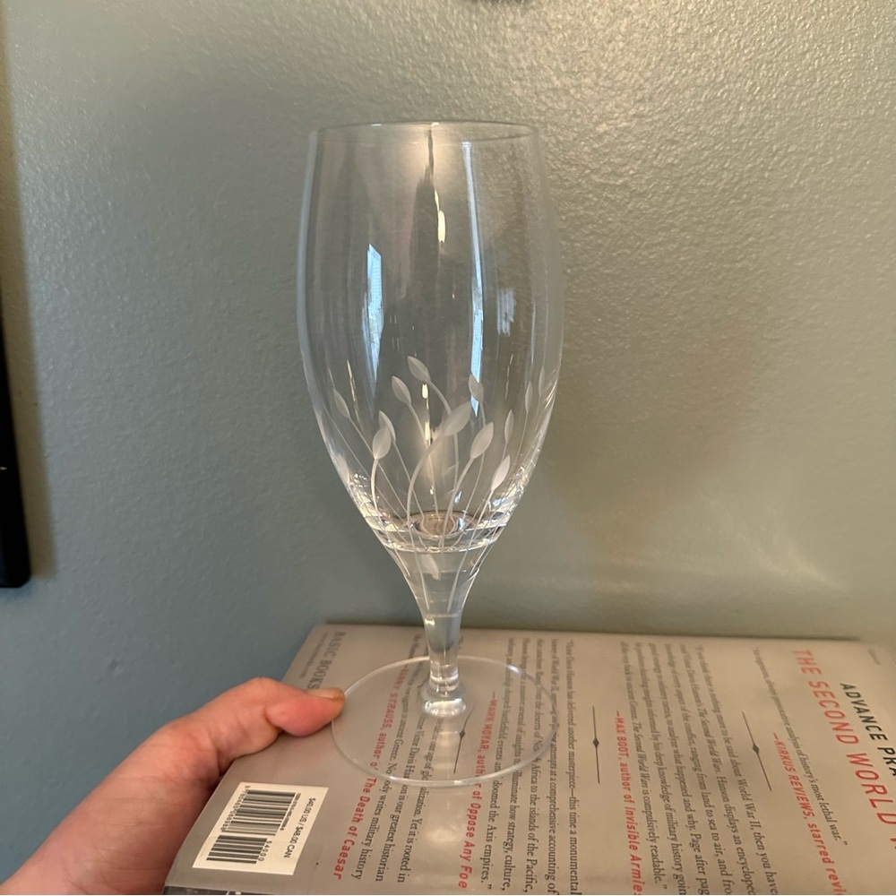 Two Pilsner Cristal D’Arques Nova 16 oz Crystal Iced Tea Beverage Glass 8” Tall